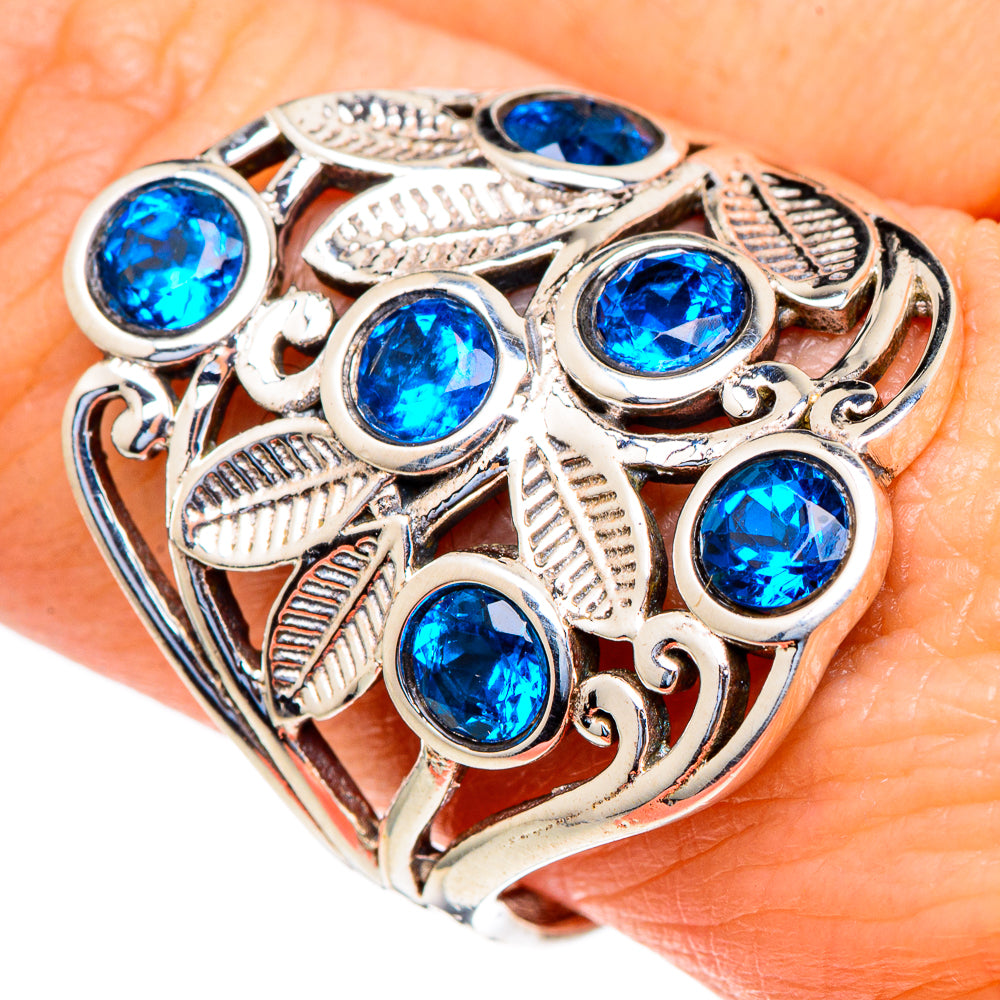 Faceted Apatite Rings handcrafted by Anasilvercos - RING98202