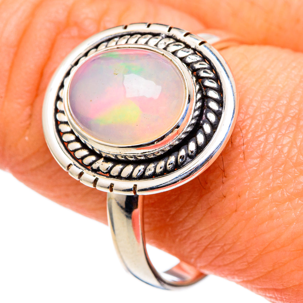 Ethiopian Opal Rings handcrafted by Anasilvercos - RING98230
