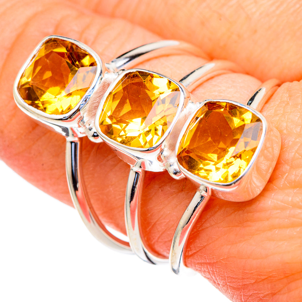Citrine Rings handcrafted by Anasilvercos - RING98256