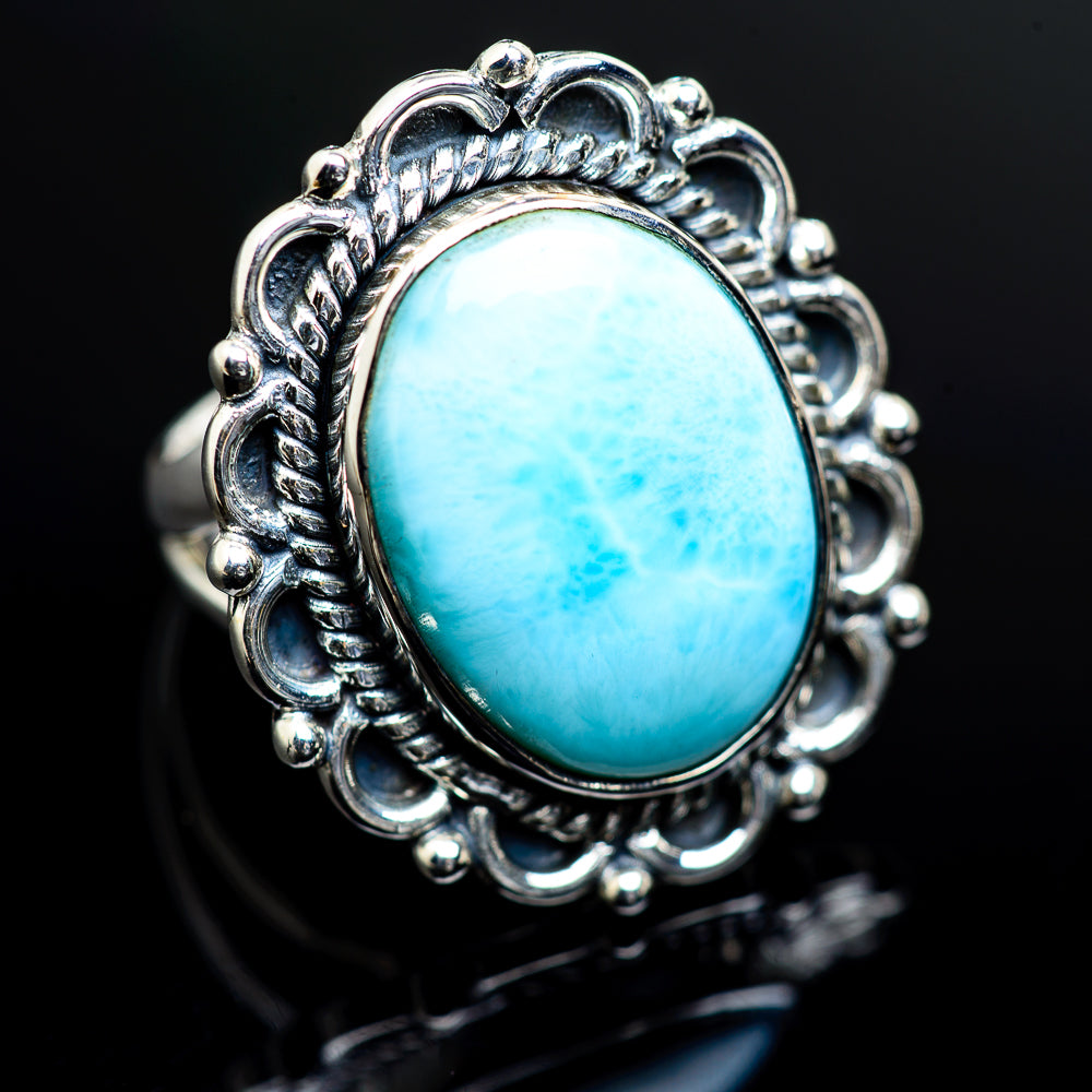 Larimar Rings handcrafted by Anasilvercos - RING982624