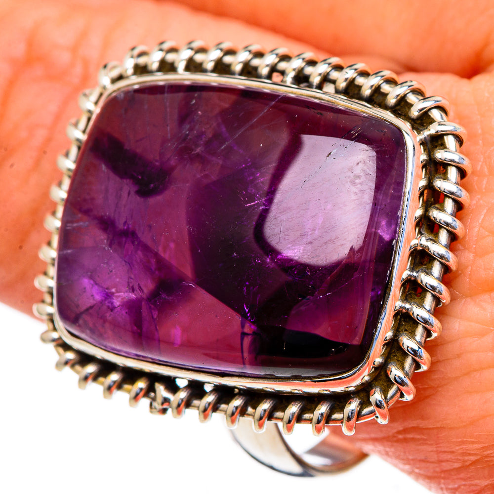 Star Amethyst Rings handcrafted by Anasilvercos - RING98263