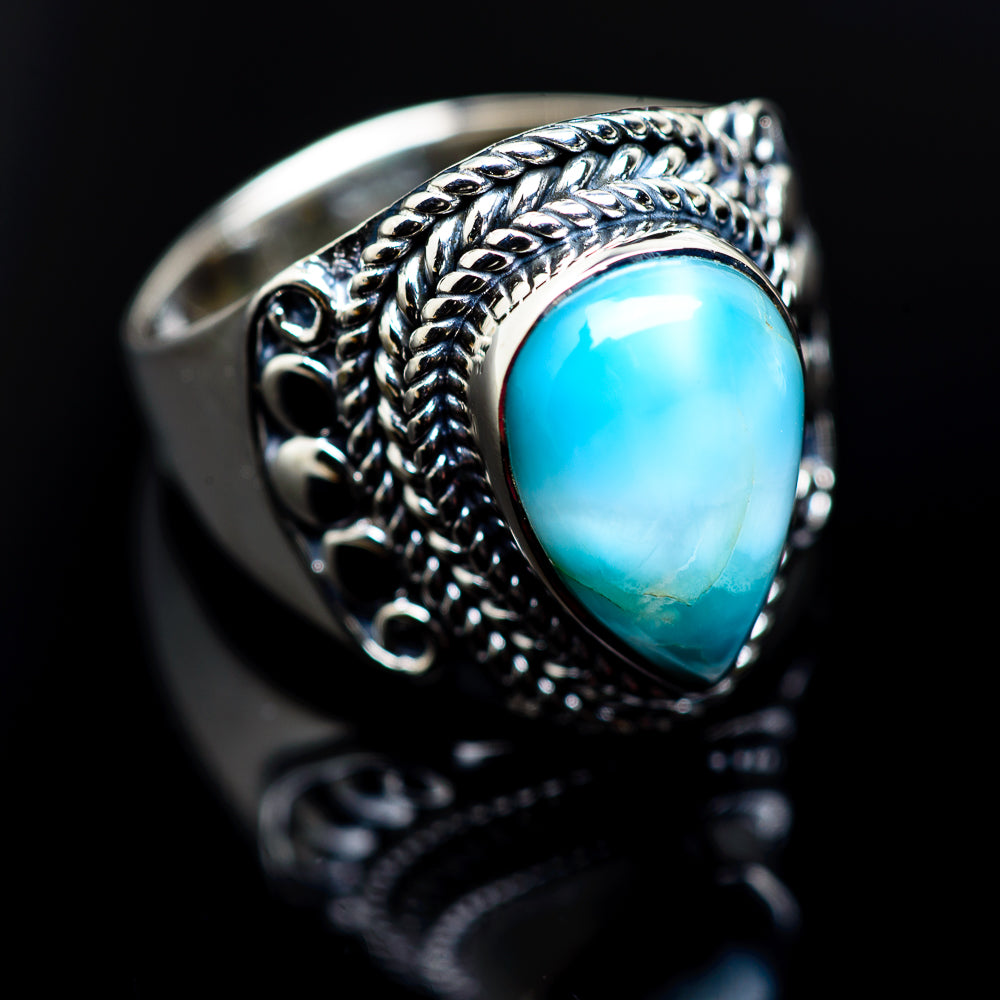 Larimar Rings handcrafted by Anasilvercos - RING982779