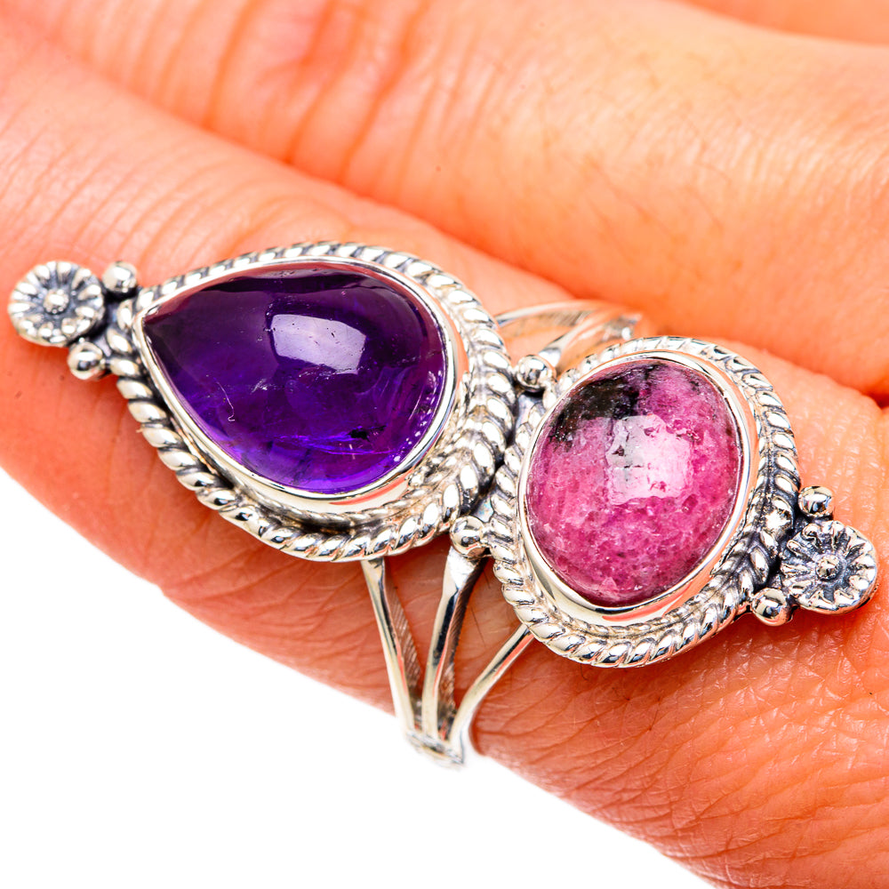 Rhodonite Rings handcrafted by Anasilvercos - RING98297
