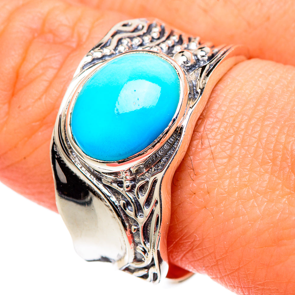 Larimar Rings handcrafted by Anasilvercos - RING98302