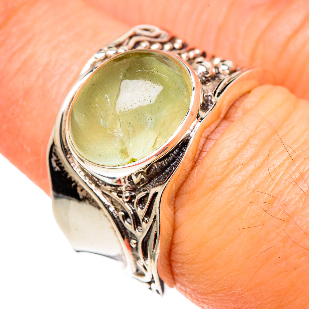 Prehnite Rings handcrafted by Anasilvercos - RING98307