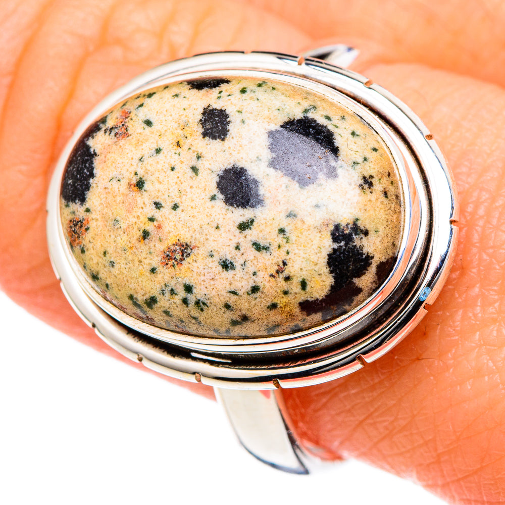 Dalmatian Jasper Rings handcrafted by Anasilvercos - RING98308