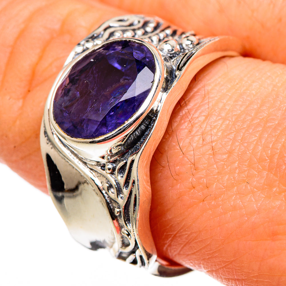 Violet Spinel Rings handcrafted by Anasilvercos - RING98324