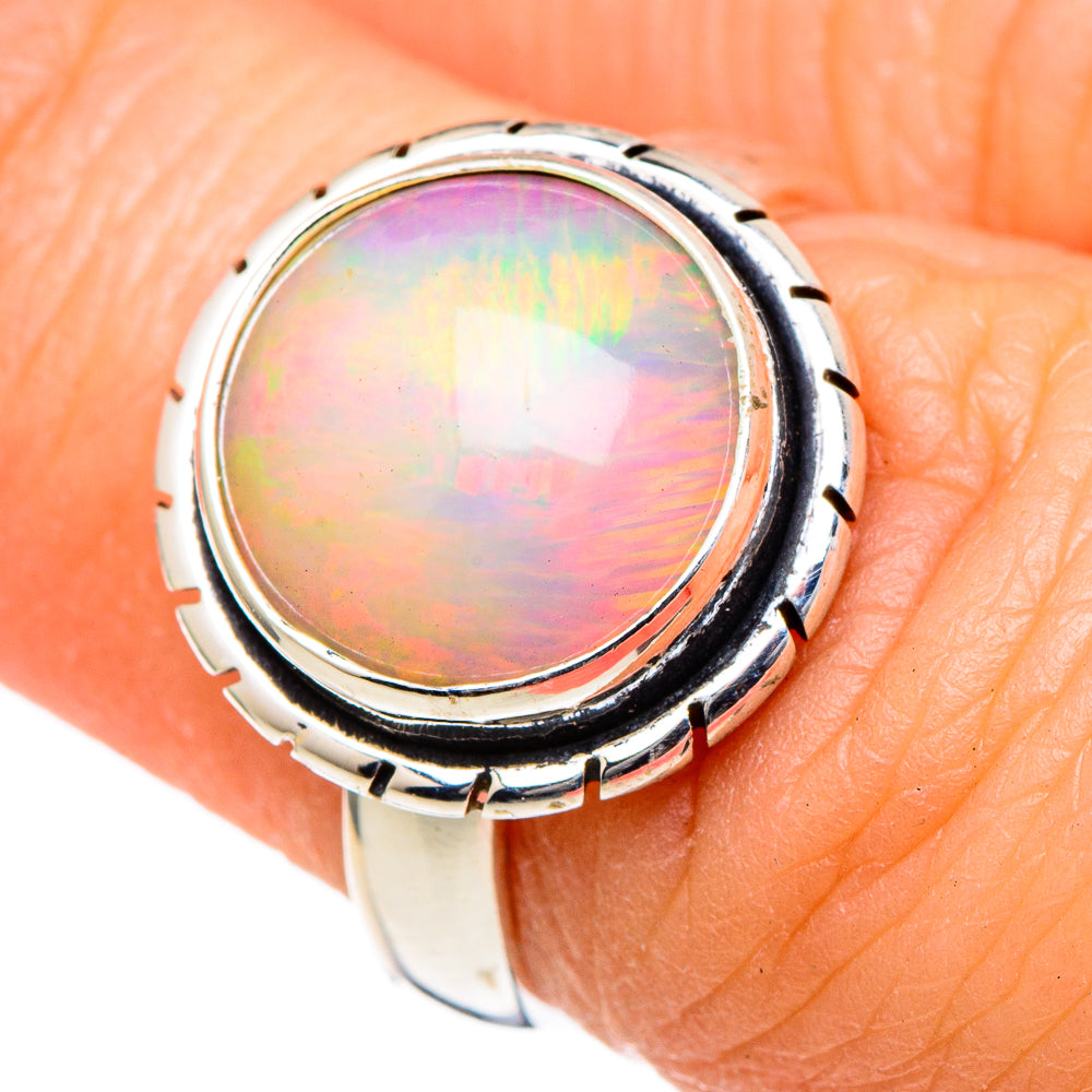 Ethiopian Opal Rings handcrafted by Anasilvercos - RING98334