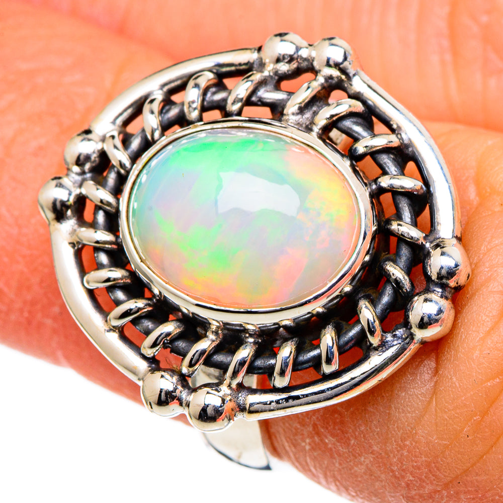 Ethiopian Opal Rings handcrafted by Anasilvercos - RING98336