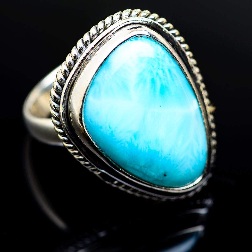 Larimar Rings handcrafted by Anasilvercos - RING983555