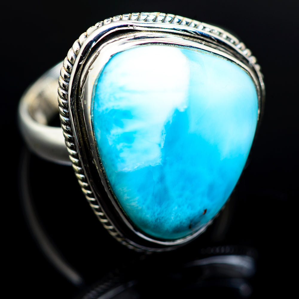 Larimar Rings handcrafted by Anasilvercos - RING983600