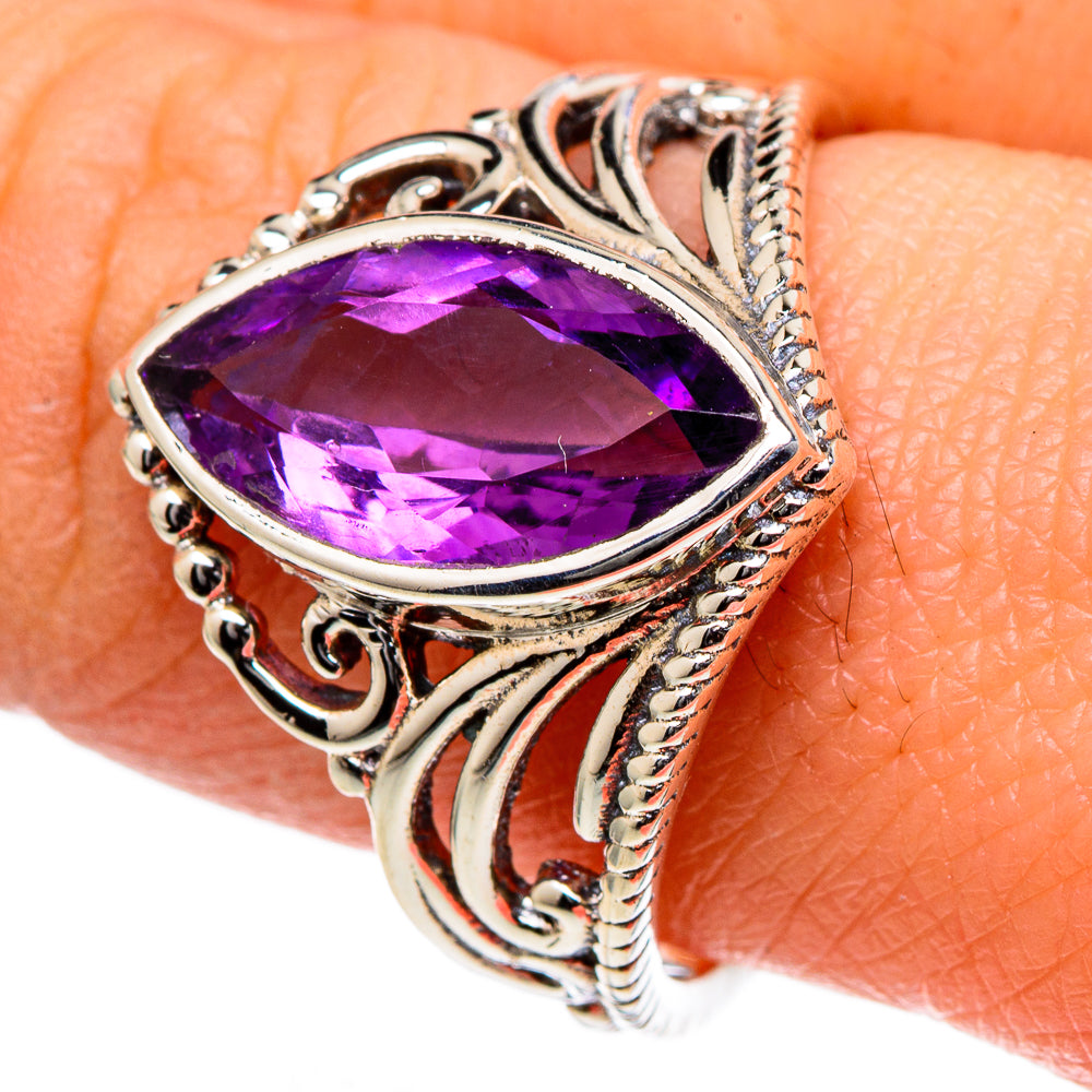 Amethyst Rings handcrafted by Anasilvercos - RING98363
