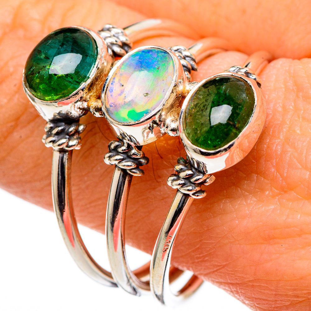 Ethiopian Opal Rings handcrafted by Anasilvercos - RING98373