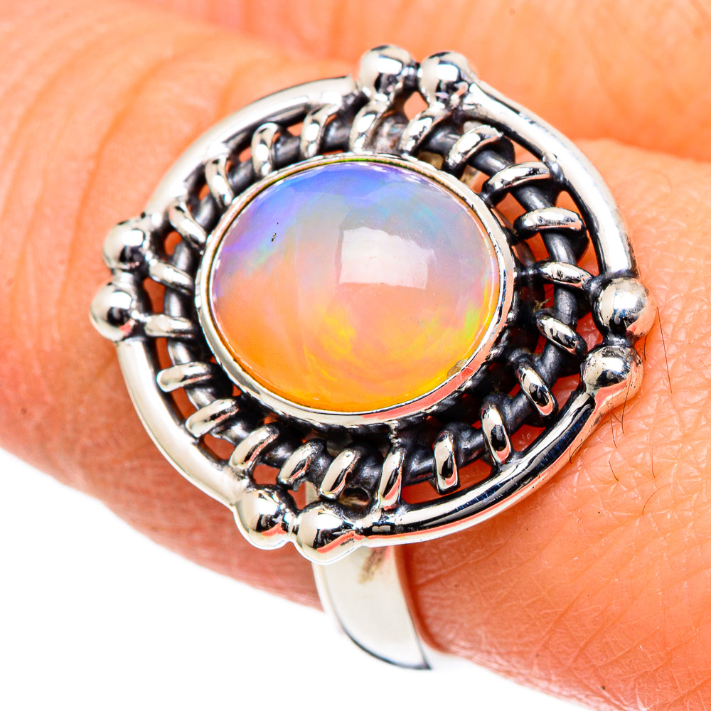 Ethiopian Opal Rings handcrafted by Anasilvercos - RING98376