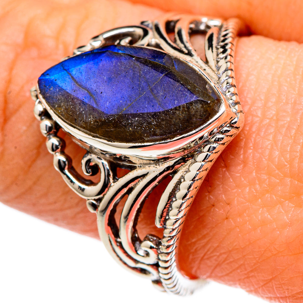 Labradorite Rings handcrafted by Anasilvercos - RING98379