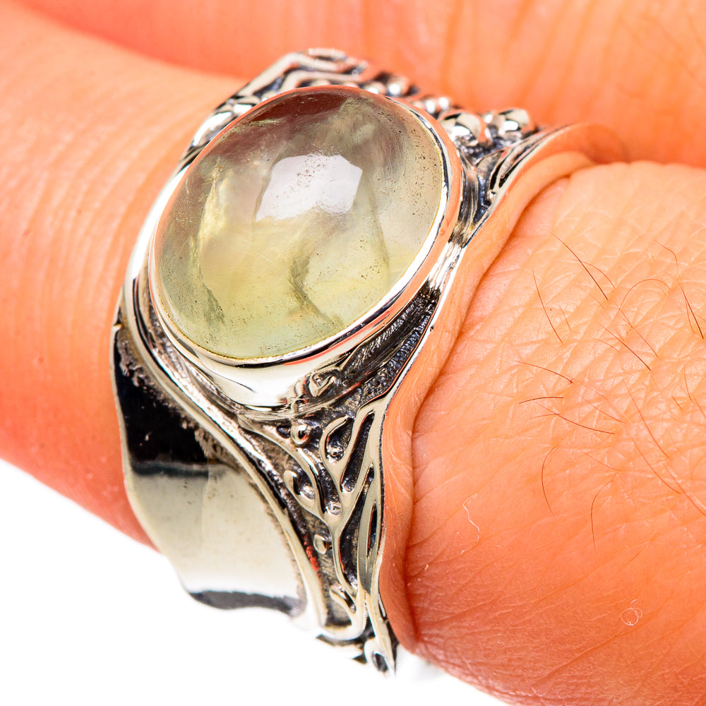 Prehnite Rings handcrafted by Anasilvercos - RING98387