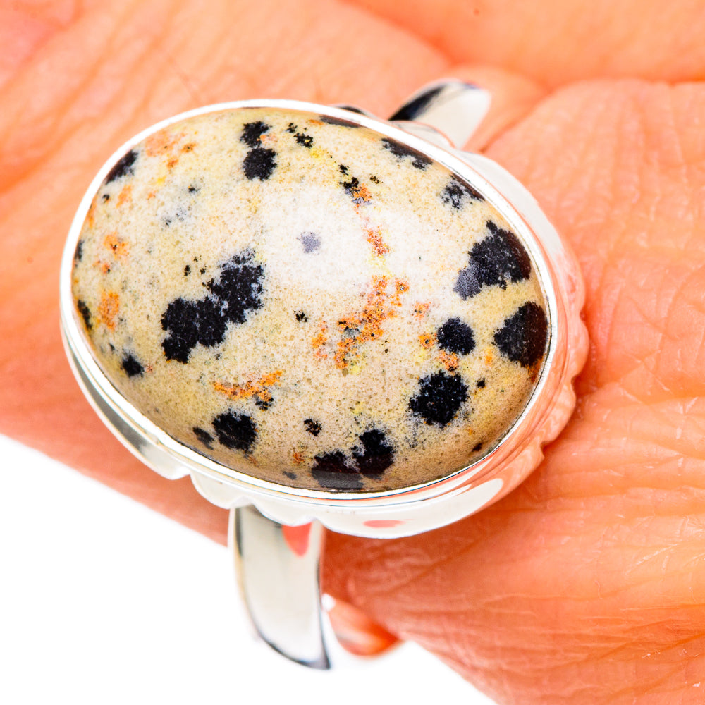 Dalmatian Jasper Rings handcrafted by Anasilvercos - RING98389