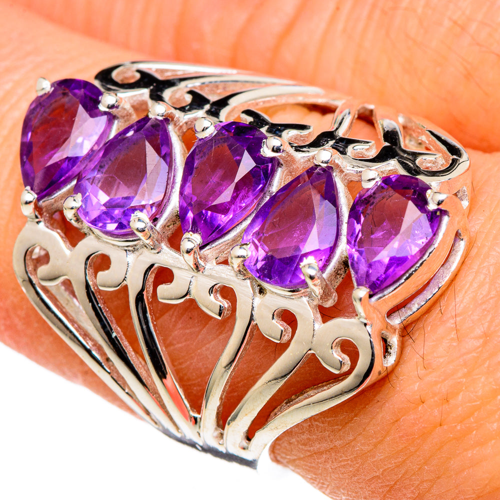 Amethyst Rings handcrafted by Anasilvercos - RING98401