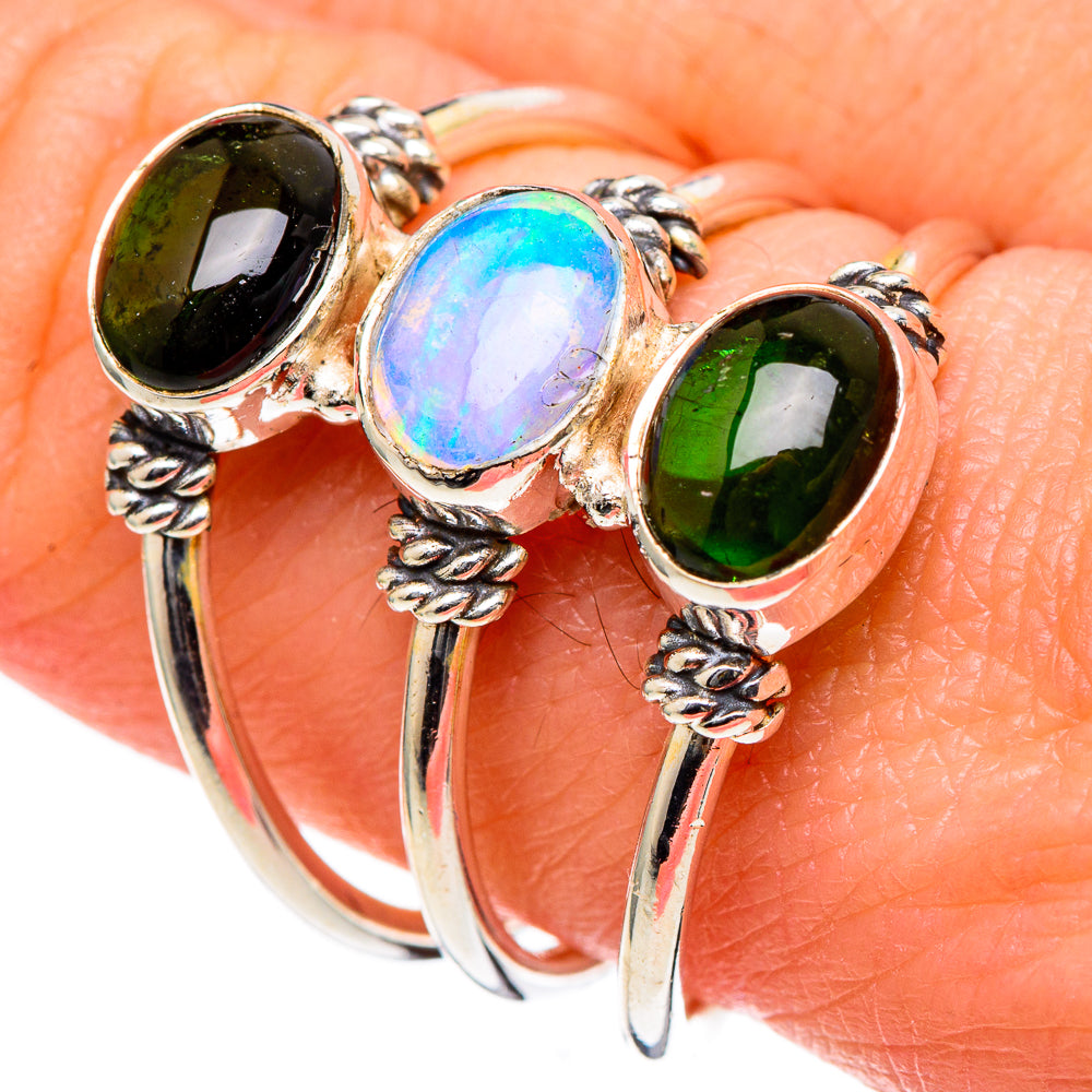 Ethiopian Opal Rings handcrafted by Anasilvercos - RING98412