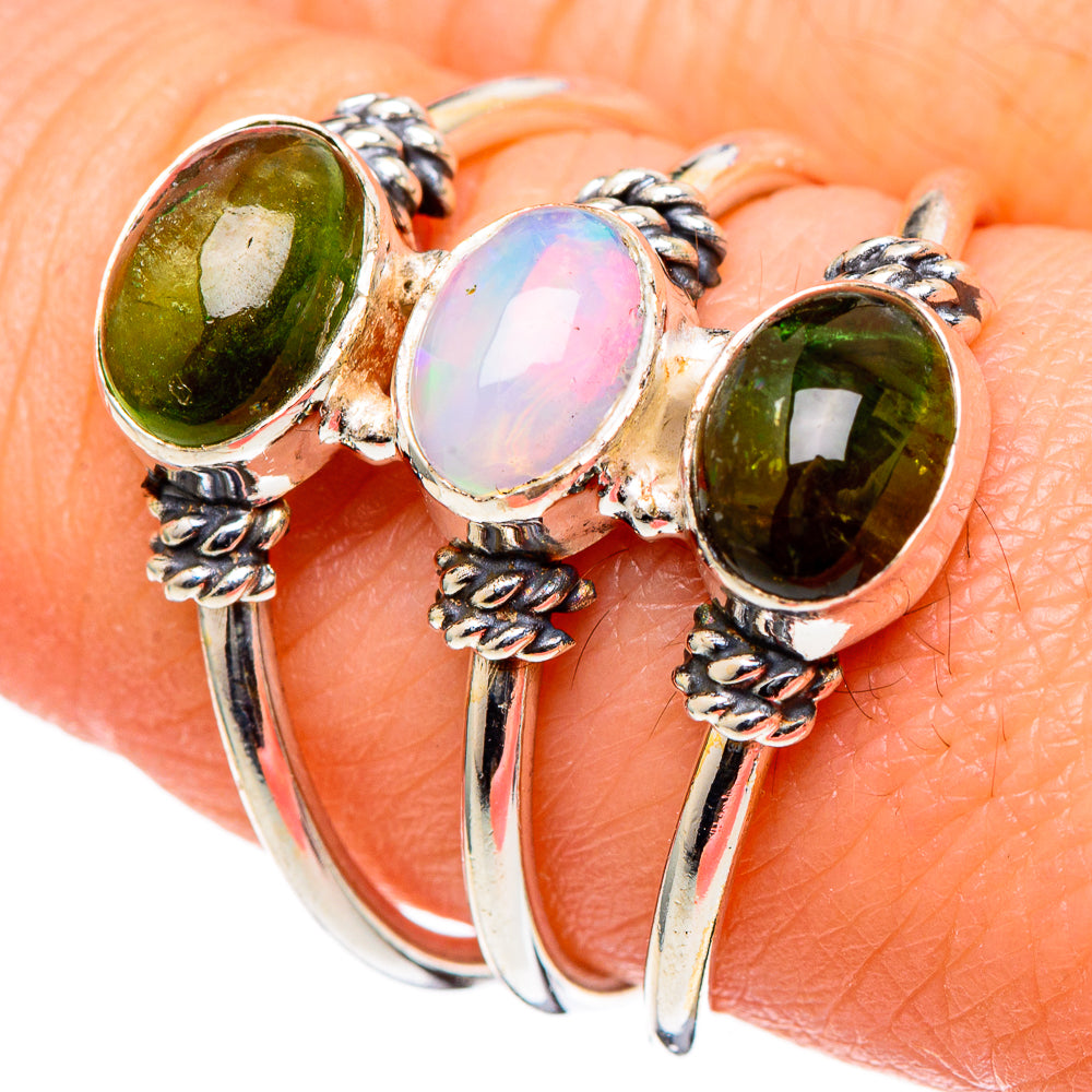 Ethiopian Opal Rings handcrafted by Anasilvercos - RING98414