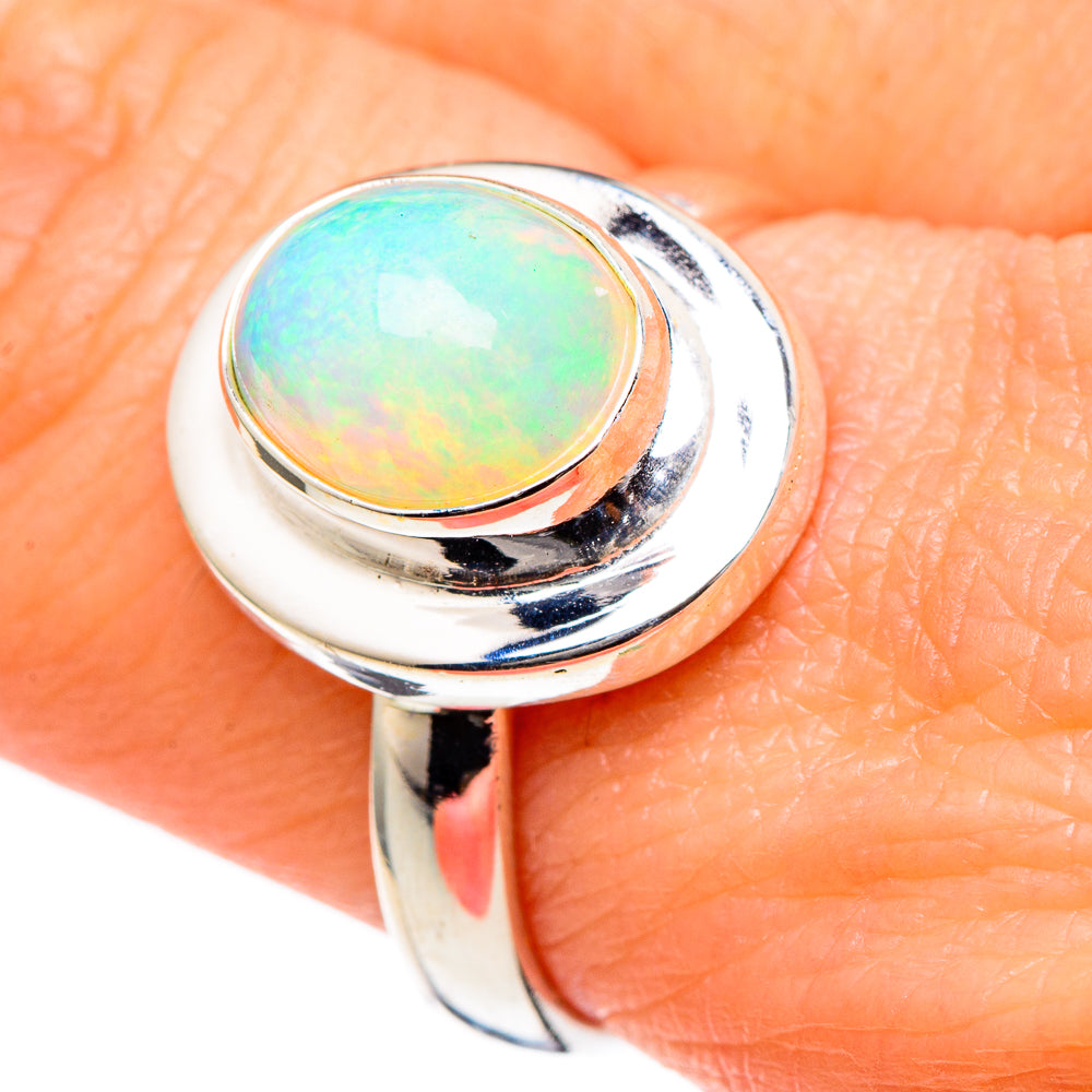 Ethiopian Opal Rings handcrafted by Anasilvercos - RING98415