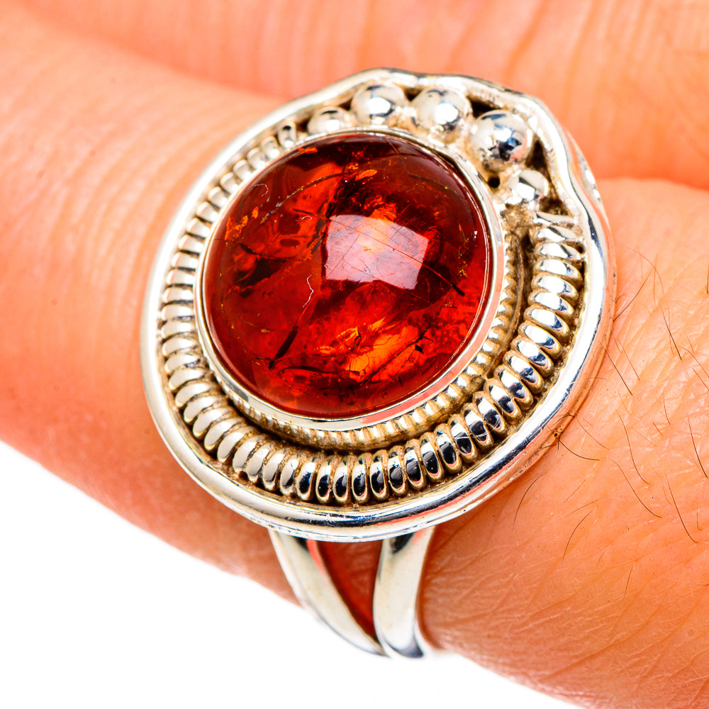 Baltic Amber Rings handcrafted by Anasilvercos - RING98428