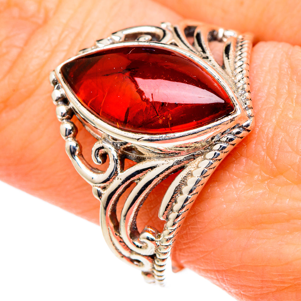 Baltic Amber Rings handcrafted by Anasilvercos - RING98429