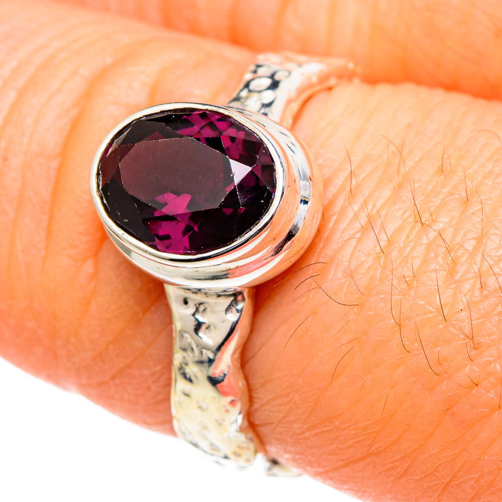 Purple Spinel Rings handcrafted by Anasilvercos - RING98432
