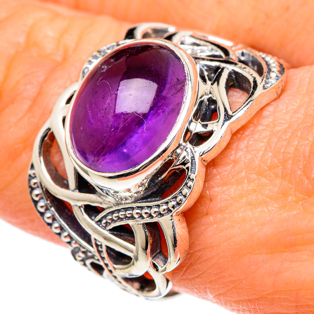 Amethyst Rings handcrafted by Anasilvercos - RING98437