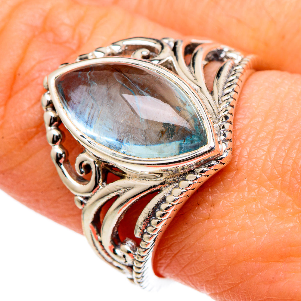 Aquamarine Rings handcrafted by Anasilvercos - RING98455