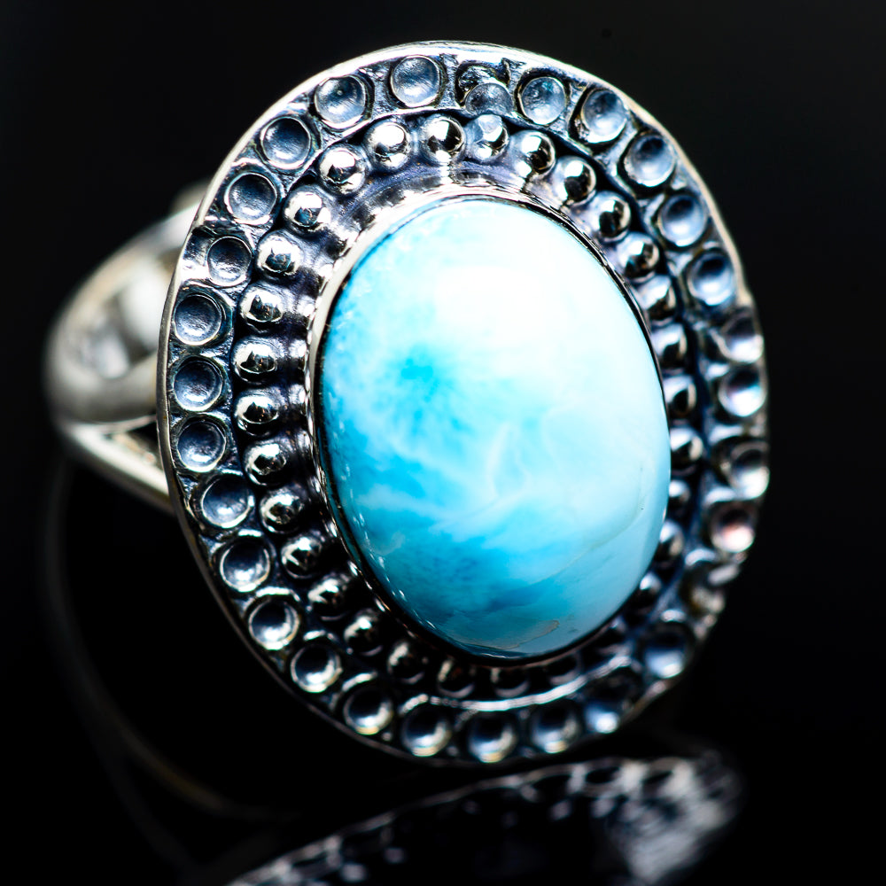 Larimar Rings handcrafted by Anasilvercos - RING984630