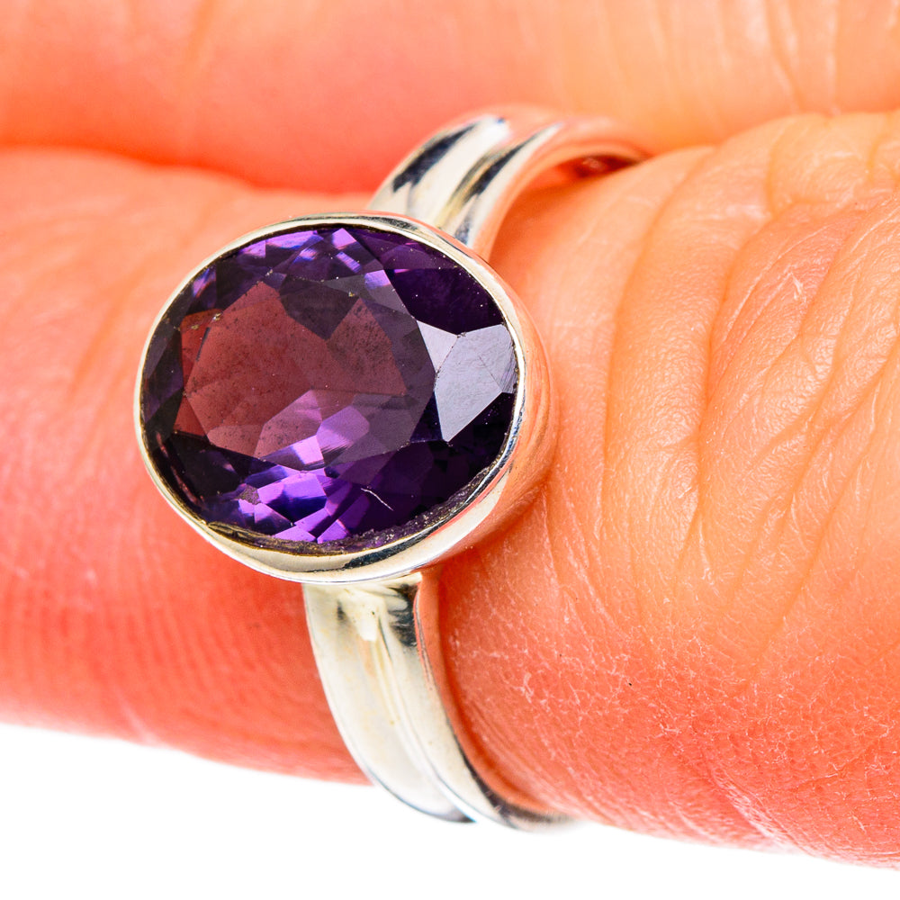 Purple Spinel Rings handcrafted by Anasilvercos - RING98471