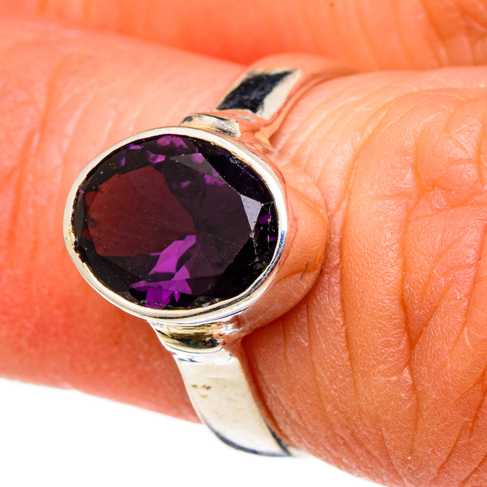 Purple Spinel Rings handcrafted by Anasilvercos - RING98497
