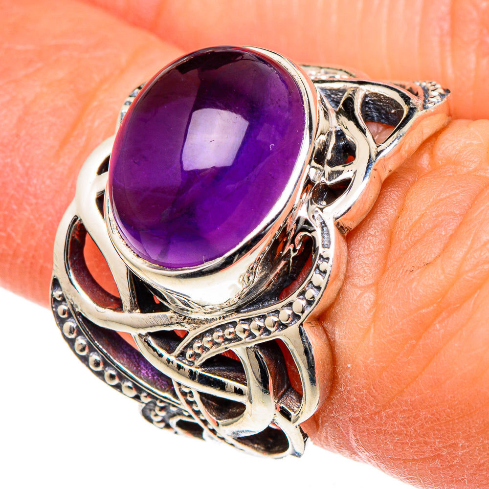 Amethyst Rings handcrafted by Anasilvercos - RING98502