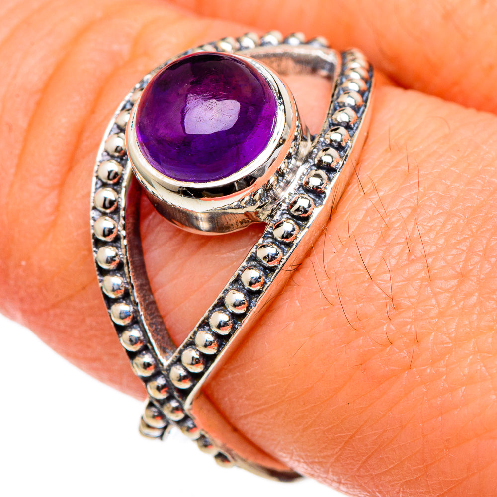 Amethyst Rings handcrafted by Anasilvercos - RING98507