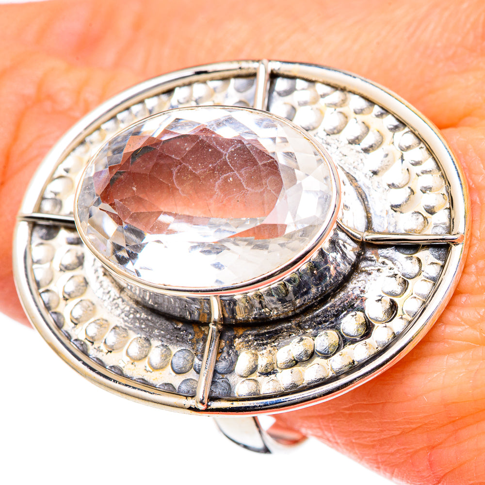 White Quartz Rings handcrafted by Anasilvercos - RING98512