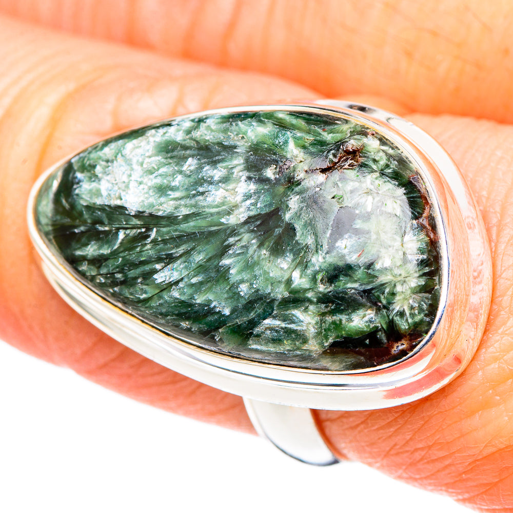 Seraphinite Rings handcrafted by Anasilvercos - RING98528