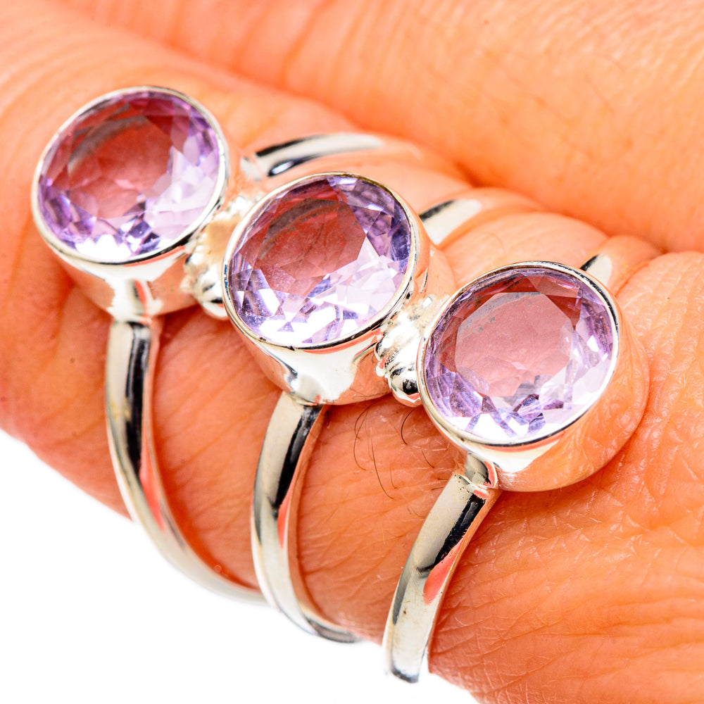 Kunzite Rings handcrafted by Anasilvercos - RING98546