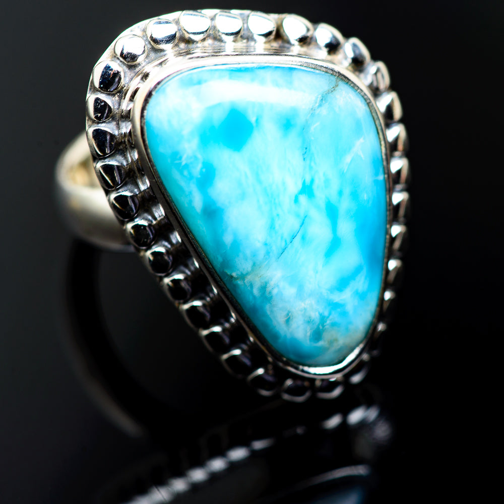 Larimar Rings handcrafted by Anasilvercos - RING985531