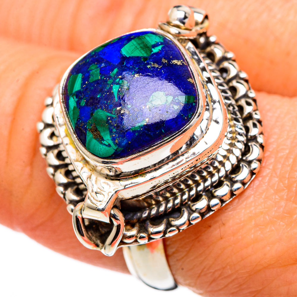 Azurite Rings handcrafted by Anasilvercos - RING98556