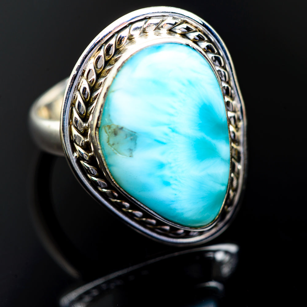 Larimar Rings handcrafted by Anasilvercos - RING985564