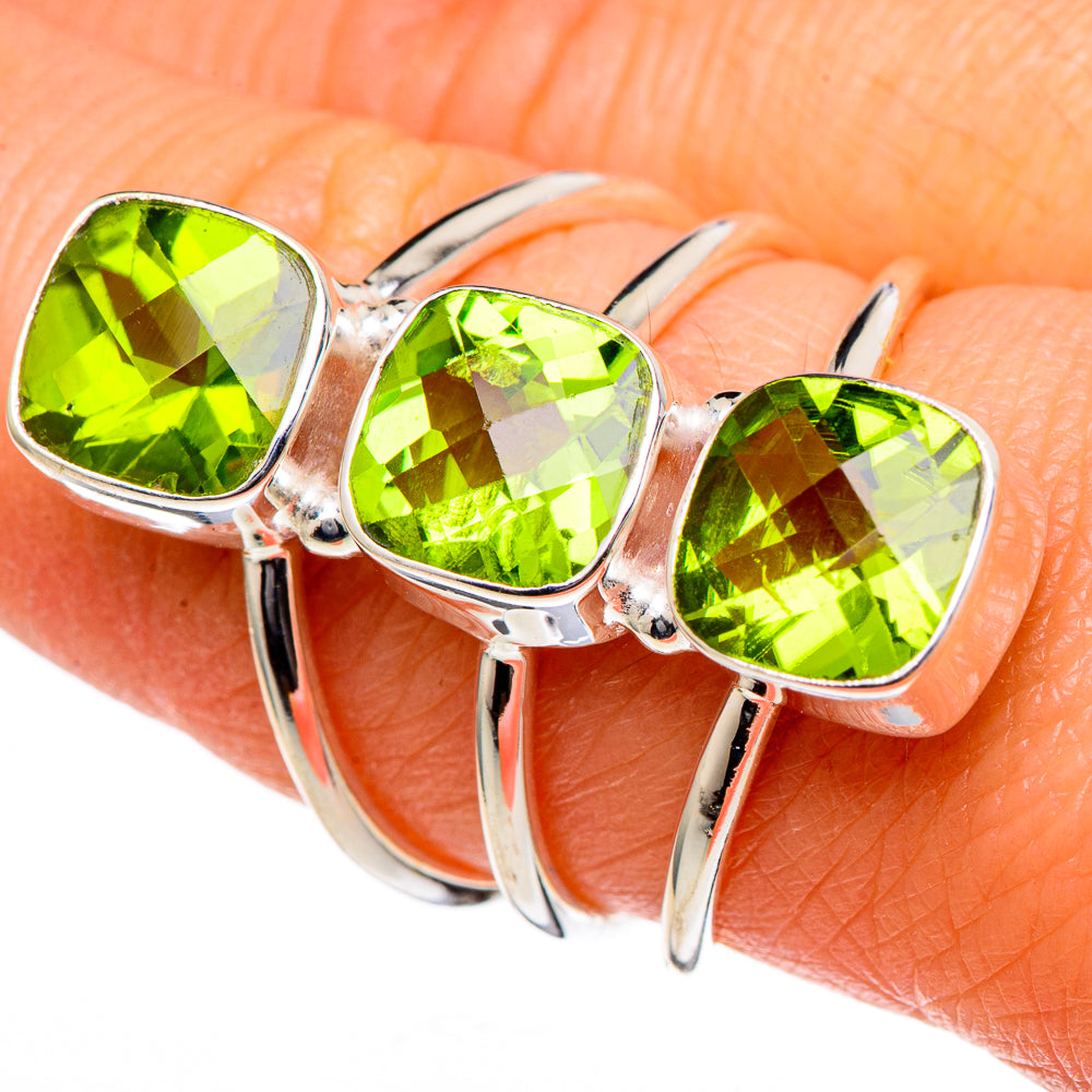 Peridot Rings handcrafted by Anasilvercos - RING98571