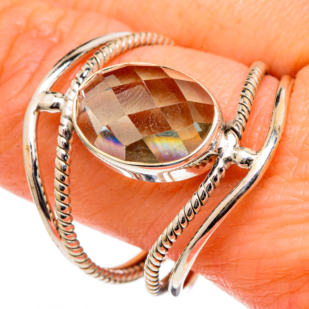 White Quartz Rings handcrafted by Anasilvercos - RING98573