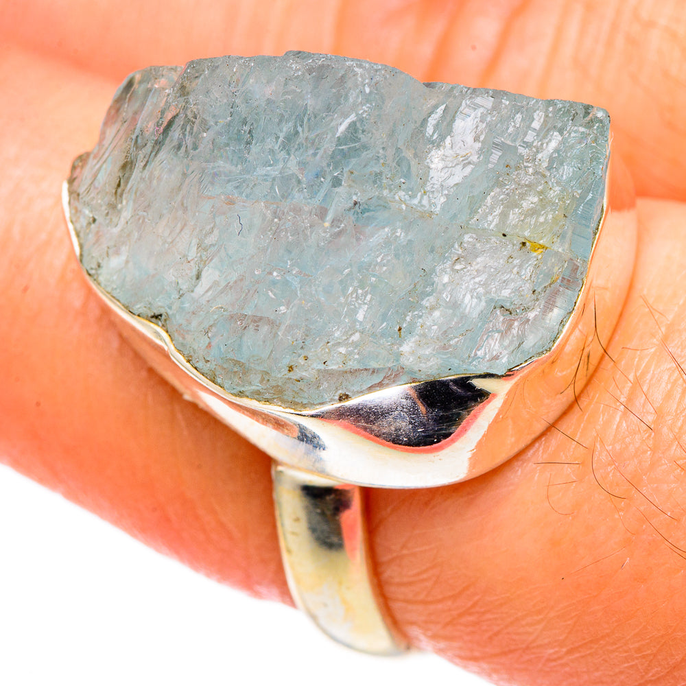 Aquamarine Rings handcrafted by Anasilvercos - RING98603