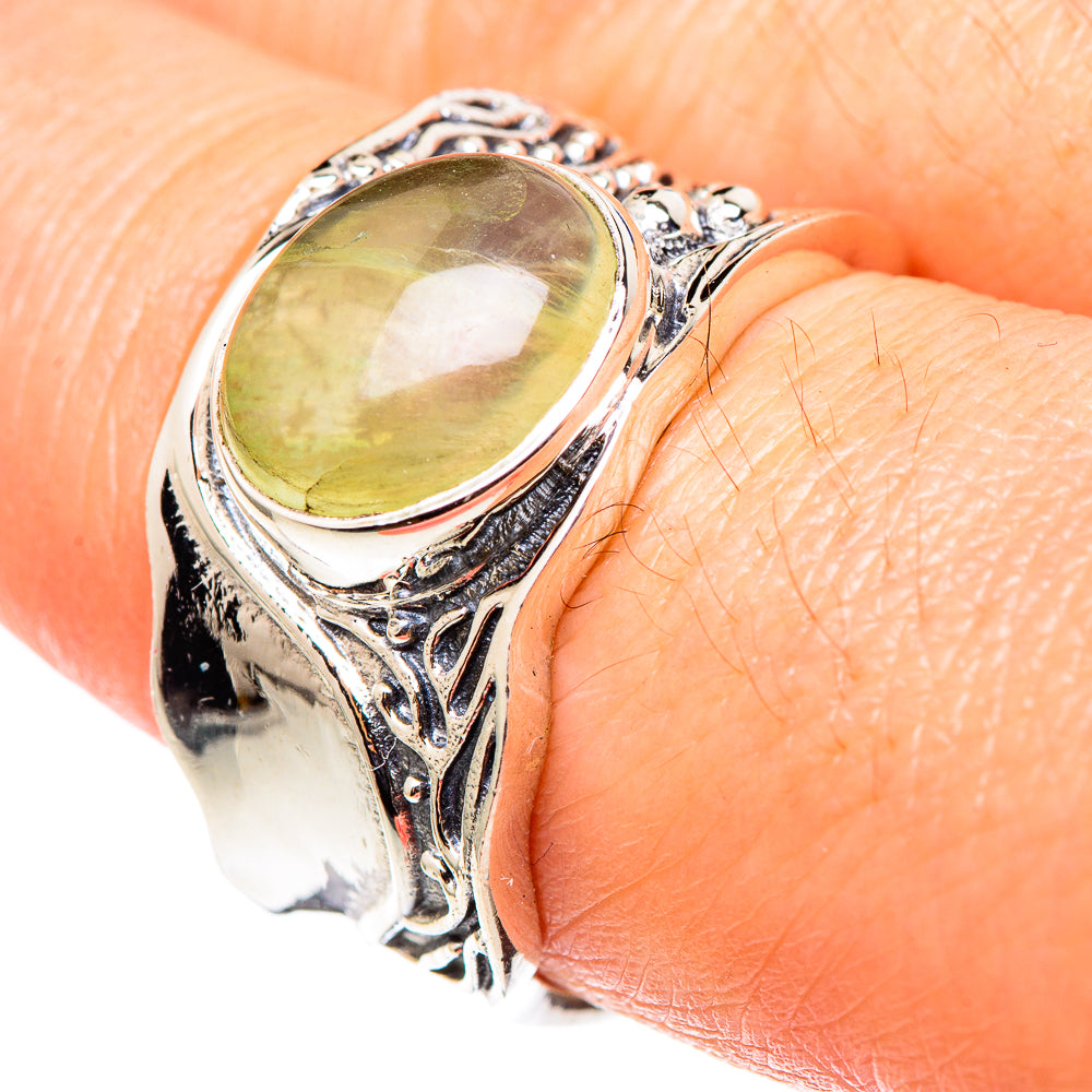 Prehnite Rings handcrafted by Anasilvercos - RING98611