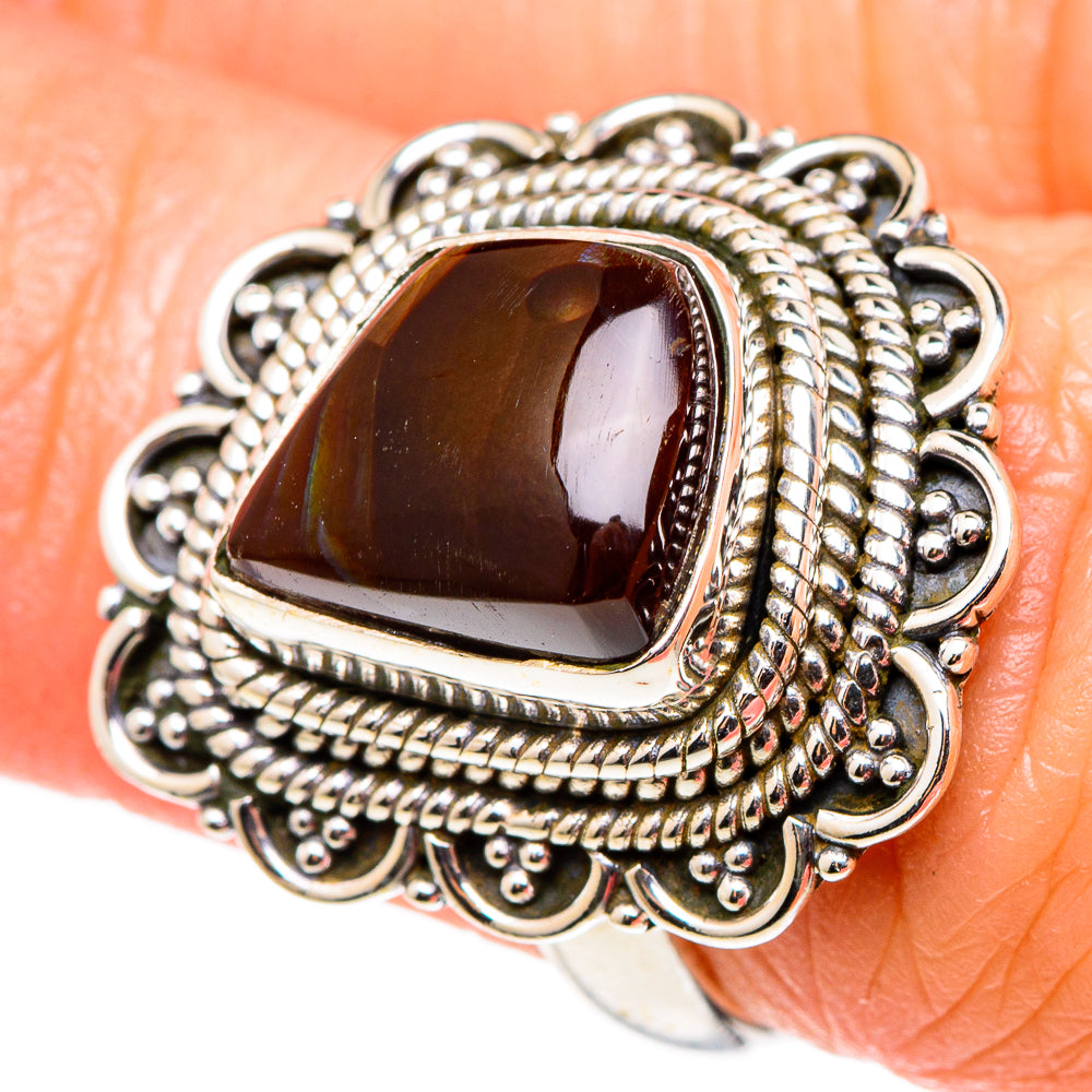 Mexican Fire Agate Rings handcrafted by Anasilvercos - RING98615