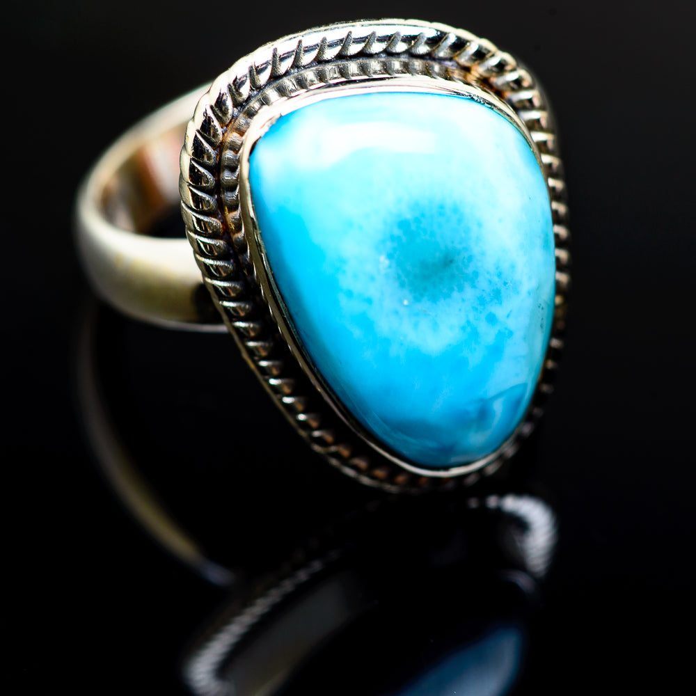 Larimar Rings handcrafted by Anasilvercos - RING986163