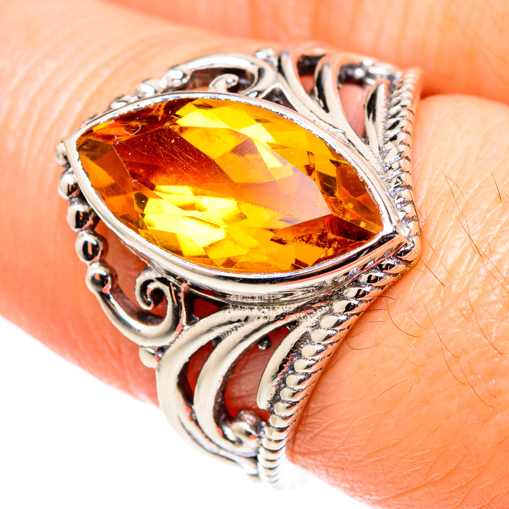Citrine Rings handcrafted by Anasilvercos - RING98617