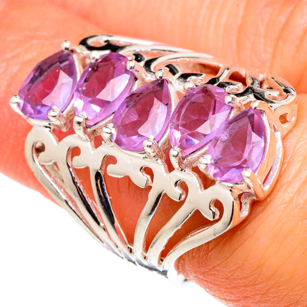 Color Change Alexandrite (lab.) Rings handcrafted by Anasilvercos - RING98623