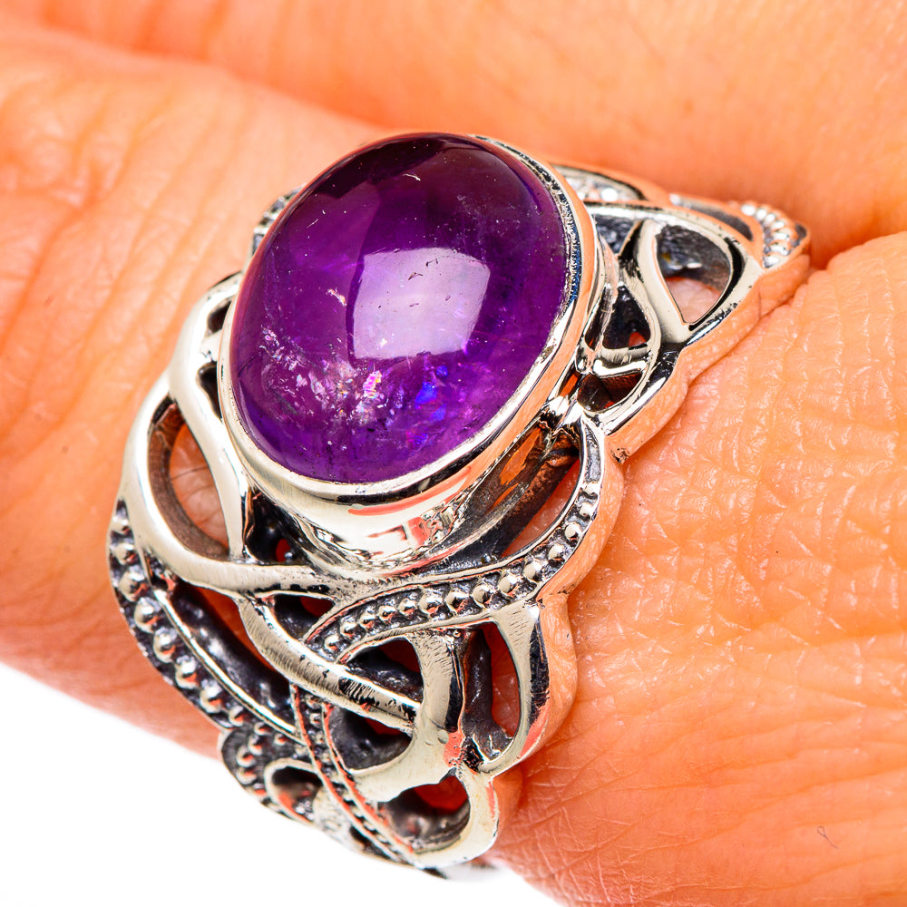 Amethyst Rings handcrafted by Anasilvercos - RING98625